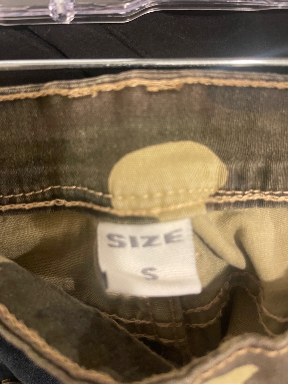 Mens Blue Denim Jeans with Camouflage Trim - Picture 2 of 3